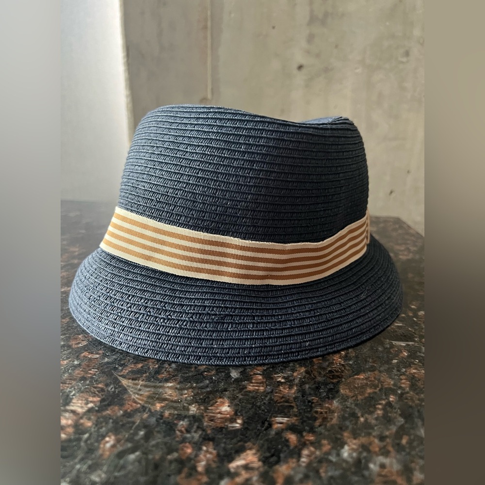 Target Hat Bucket With Ribbon Navy Blue One Size